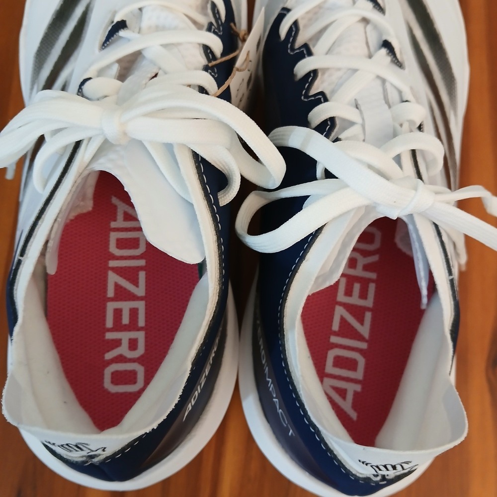 Adidas Baseball Cleats Mens 8.5 White Adizero Imp… - image 5